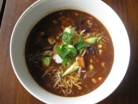 Black Bean Vegetable Soup