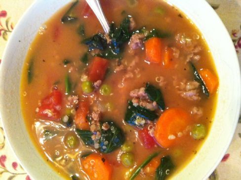 Turkey & Veggie Soup with Quinoa