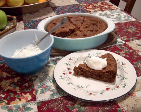 Apple Cider Gingerbread with Greek Yogurt Lemon Sauce