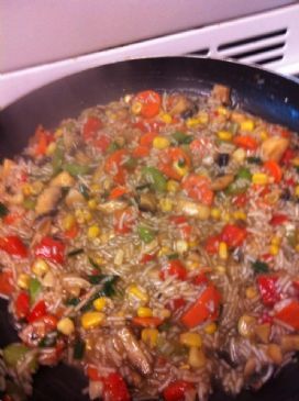 Low protein vegetable rice pilaf 