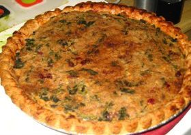 Spinach Walnut Bean Tart