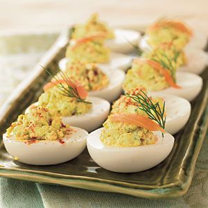 Deviled Eggs with Smoked Salmon and Cream Cheese