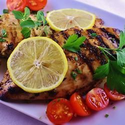 Grilled Chicken w/ Lemon & Oregano