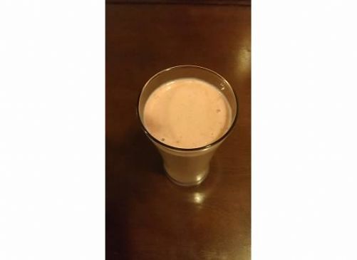 chocolate, peanut butter, banana cream breakfast smoothie