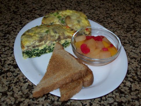 Spinach and Mushroom Baked Eggs