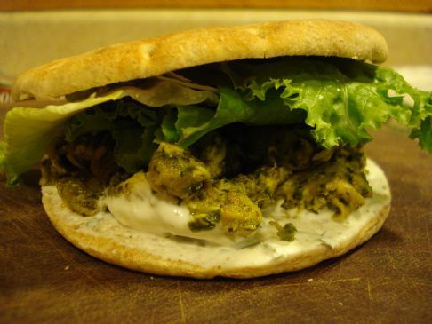 Chicken Pesto Sandwich W/ Golden Raisins