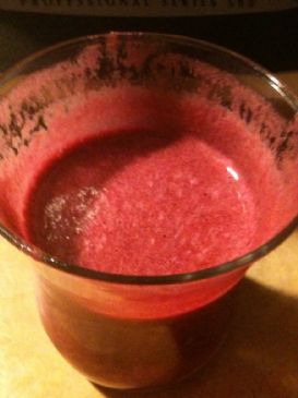 Beet, cherry smoothie