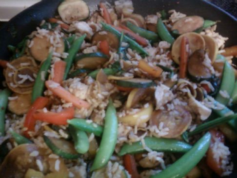 Garden Vegetable & chicken Stirfry