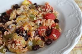 Zucchini, Black Bean & Rice Skillet