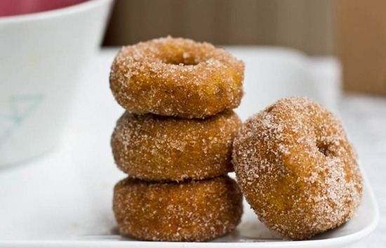 Cinnamon Sugar Pumpkin Doughnuts