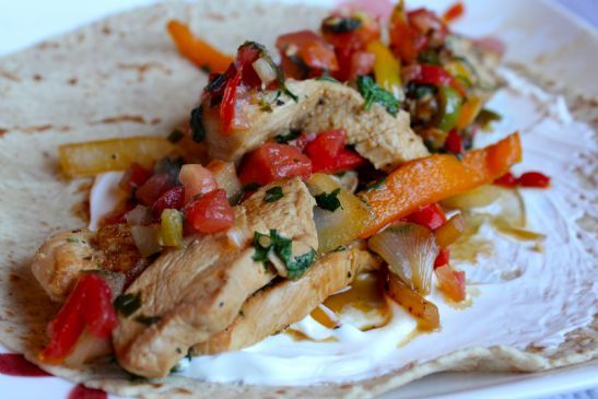 Chicken & Peppers Fajitas