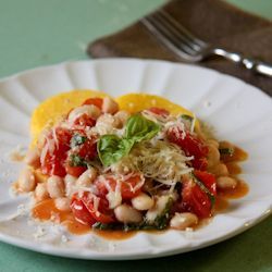 Polenta with Beans and Tomatoes