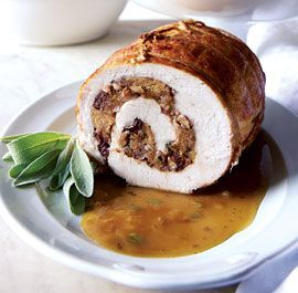 Turkey Roulade with Apple-Cider Gravy