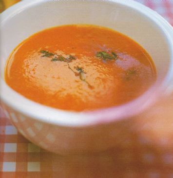 Roasted Tomato, Thyme and Creme Fraiche Soup