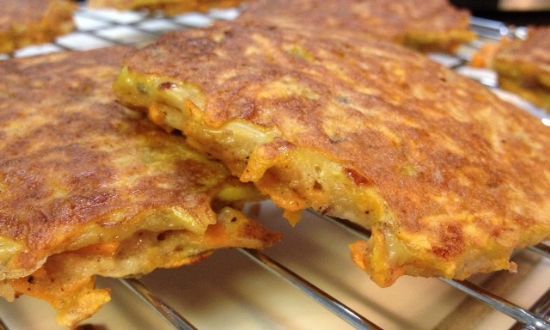 Savory Sweet Potato Pancakes