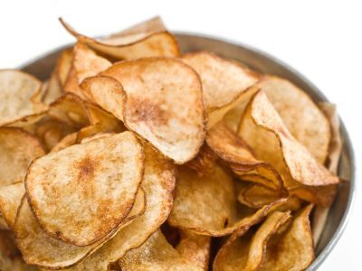 Microwave Herb Potato Chips