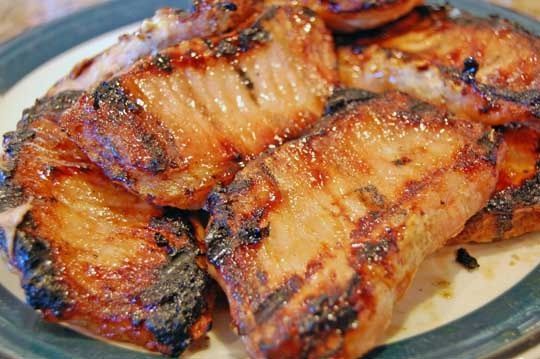 broiled pork chops