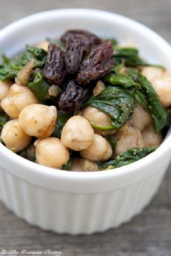 Clean Eating Spinach & Chickpeas