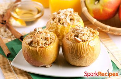 Nutty Baked Apples with Raisins