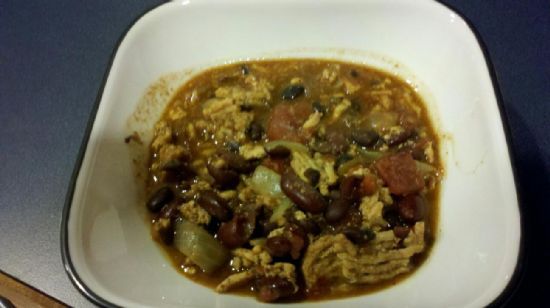 Extra Lean Turkey Chili with Black and Light Red Kidney Beans