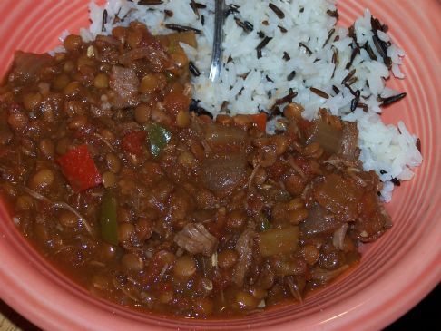 Smokey Sirloin Tips w/Lentils