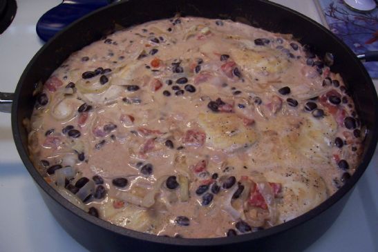 Italian Chicken with Black Beans