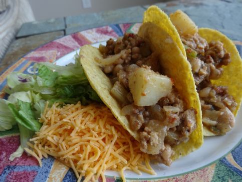 Turkey and Potato Taco