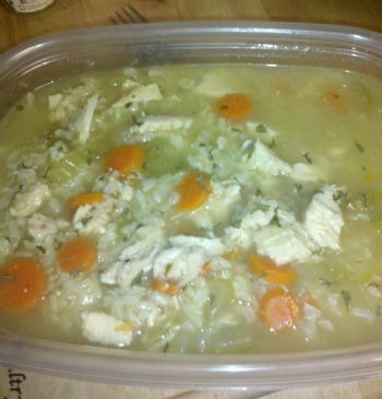 Cheap & Low-Fat Chicken and Brown Rice Soup