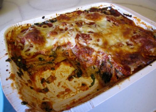 Ravioli & Escarole Lasagna