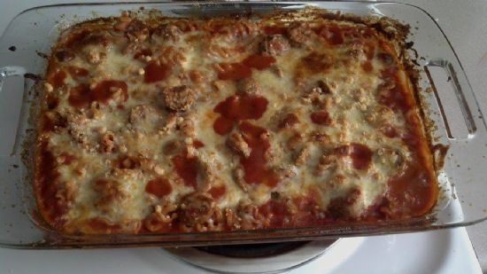 Chicken Sausage Pasta Bake