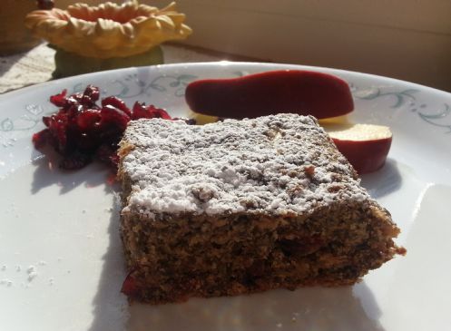 cranberry apple flax cake