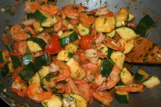 Lime-Cilantro Zucchini & Shrimp