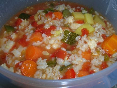 Garden Vegetable Barley soup