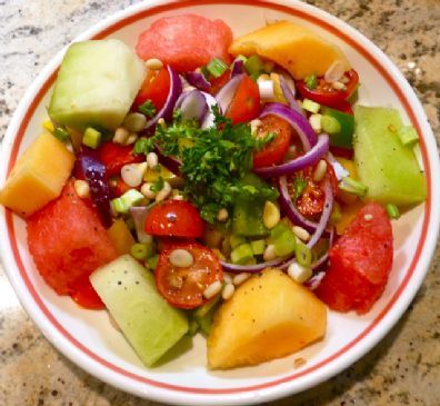 Rainbow Fruit & Pepper Salad