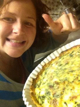 RamonaFlowerz LowFat Spinach Quiche