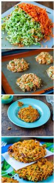 Baked Chipotle Sweet Potato and Zucchini Fritters 