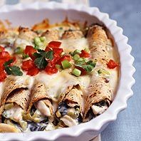 Creamy Chicken Enchiladas 