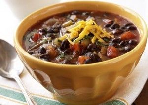 Spicy (or not*) Black Bean** Chili