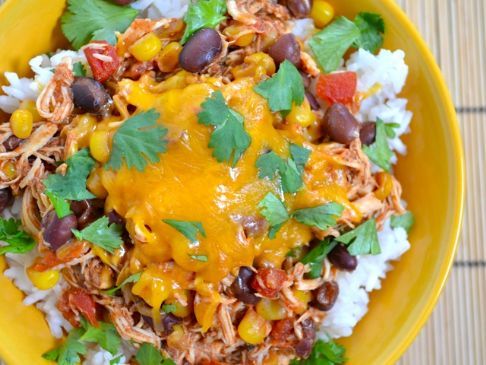 Slow Cooker Taco Chicken Bowls 