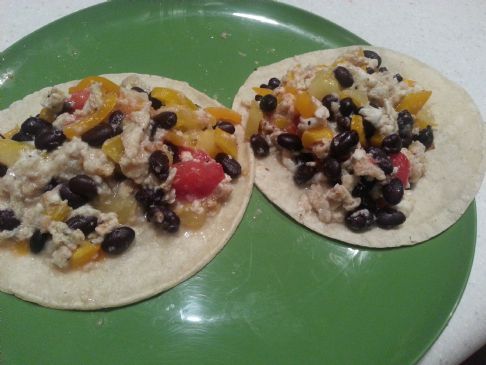 Black Bean & Egg White Breakfast Tacos