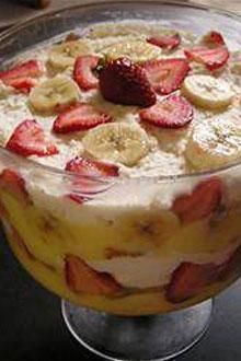 Strawberry Banana Trifle