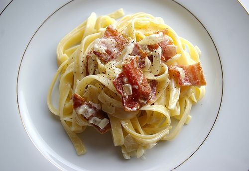Pasta Carbonara (home made sauce)