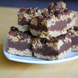 No Bake Chocolate Oat Bars only 3.6 grams sugar per serving