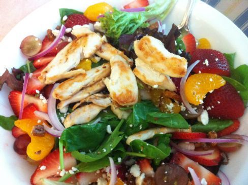 Strawberry Fields Salad with Chicken Breast