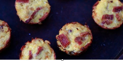 cheesy cauliflower bacon bites