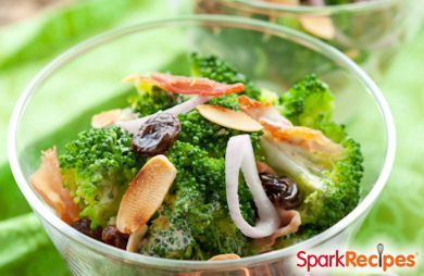 Broccoli-Raisin Salad with Chickpeas