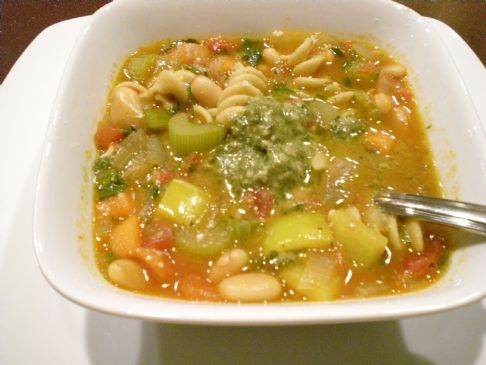 Pesto Minestrone Soup