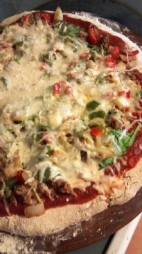 Homemade Turkey and Veggie Pizza