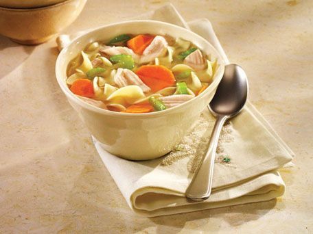 LINDA Sensational Turkey Noodle Soup Recipe | SparkRecipes