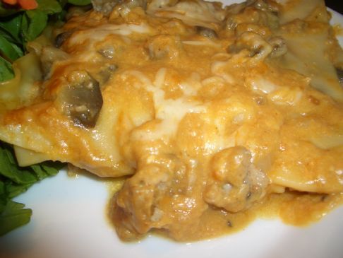 pumpkin sausage lasagna